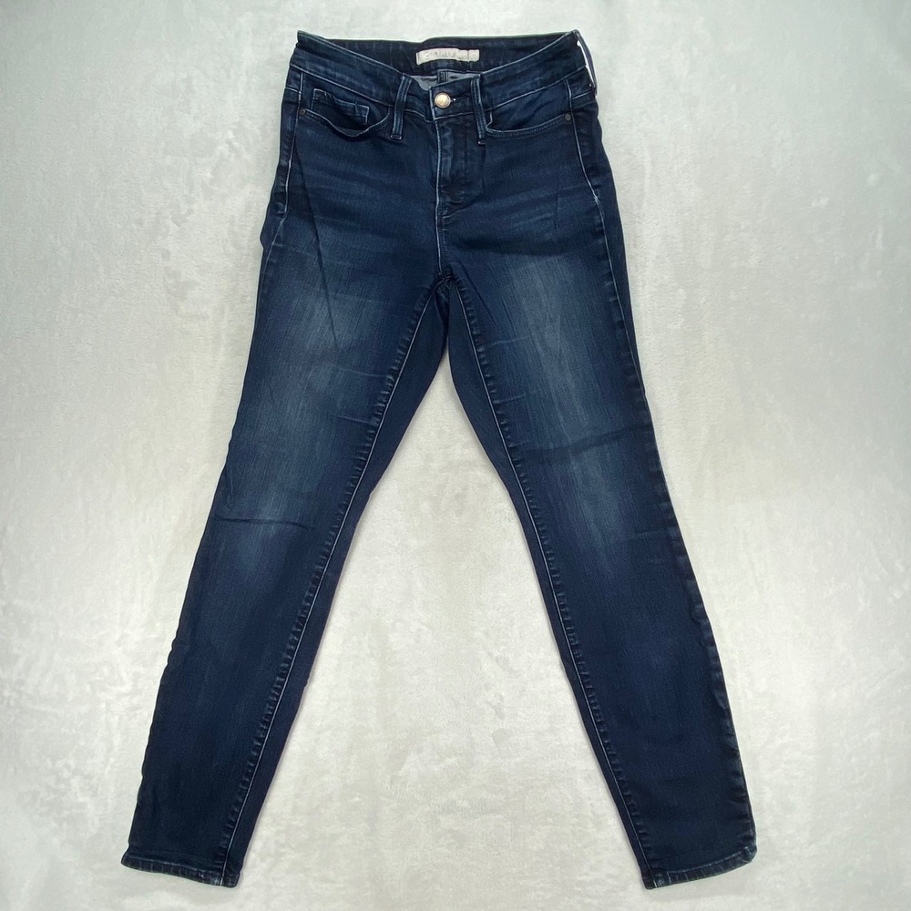Athleta Sculpttek Denim Jeggings Dark Wash Sculpting Stretch Women's Size 2‎